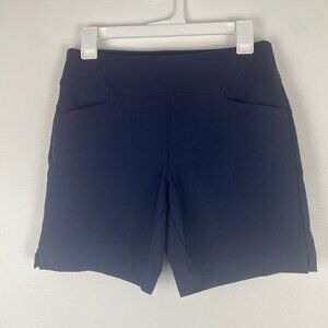 Lady Hogan Women's Golf Chino Shorts Size M Navy Blue